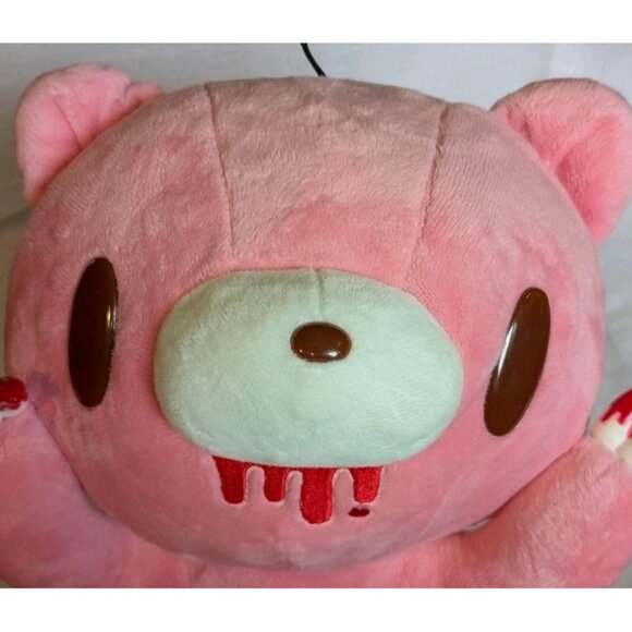 NWT Gloomy Grizzly Plush Mori Chack Naughty Bear Pink 2022 Horror Bloody 12.5" - Picture 4 of 16